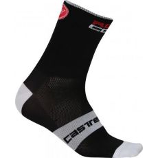 Castelli 17035 ROSSO CORSA 9 Letné cyklo ponožky vysoké 9cm čierna
