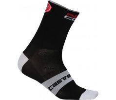 Castelli 17034 ROSSO CORSA 13 Letné cyklo ponožky vysoké 13cm čierna XXL