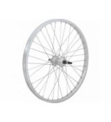 Koleso zapletené 20" 406-21 zadné 36 dier striebrone CnSpoke