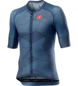 Castelli 20012 CLIMBER 'S 3.0 Pánsky cyklo dres s krátkym rukávom slonovina/svetlá oceľovo modrá Veľkosť L Zľava 30%