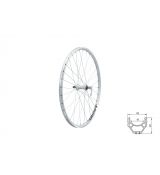 Zapletené koleso predné KLS DRAFT V-brake F, 26",  silver