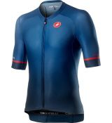 Castelli 20011 AERO RACE 6.0 Pánsky cyklo dres s krátkym rukávom tmavá infinity modrá Veľkosť L a XL Zľava 30%