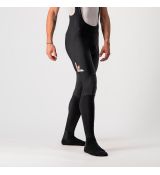 Castelli 21517 VELOCISSIMO 5 pánske teplé cyklistické nohavice s trakmi čierna reflexná XXL