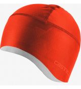 Castelli 20542 PRO THERMAL Termo cyklistická čiapka pod prilbu červeno oranžová