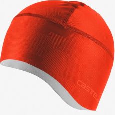 Castelli 20542 PRO THERMAL Termo cyklistická čiapka pod prilbu červeno oranžová