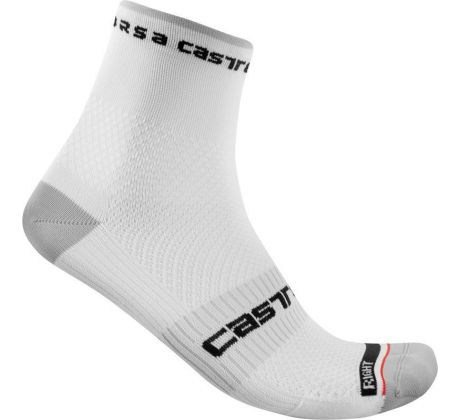Castelli 21027 ROSSO CORSA PRO 9 cyklistické ponožky Farba: 001 biela