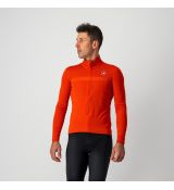Castelli 20511 GOCCIA Pánska cyklistická bunda do dažďa a rôznych zlých podmienok Farba:  656 červeno oranžová