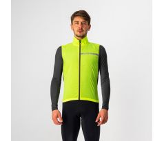 Castelli 21512 SQUADRA STRETCH pánska cyklistická vesta proti chladu a vetru Farba: 032 žltá neón