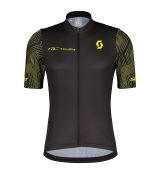 Cyklistický dres SCOTT RC TEAM 10 SS black/suplphur yellow