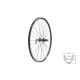 Zapletené koleso zadné KLS DRAFT V-brake R, 26", black