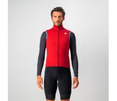 Castelli 19504 PERFETTO VEST Pánska cyklistická vesta do chladnejších podmienok  tmavá červená