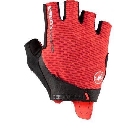 Castelli 21024 ROSSO CORSA PRO pánske cyklistické rukavice Farba: 023 červená