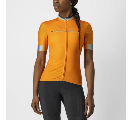 Castelli 21050 GRADIENT dámsky cyklistický dres s krátkym rukávom Farba: 854 oranžová veľkosť L