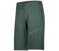 SCOTT ENDURANCE LS/FIT W/PAD Pánske cyklistické kraťasy s cyklistickou vložkou Farba smoked green
