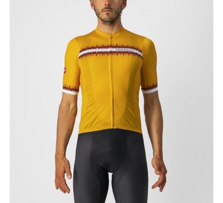 Castelli 22020 GRIMPEUR pánsky cyklistický dres s krátkym rukávom Farba: 702 horčicová