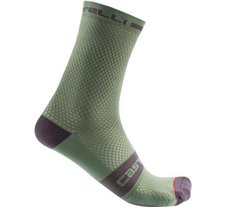 Castelli 21030 SUPERLEGGERA T 12 cyklistické ponožky Farba: 346 defender zelená Veľkosť L/XL