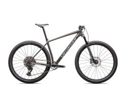 2025 Specialized EPIC HT COMP ELEKTRONICKÉ RADENIE Satin Gunmetal / Metallic White Silver