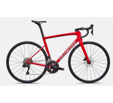 Specialized Tarmac SL8 Comp 2026 Shimano 105 DI2 Gloss Red Tint Over Silver Dust / Silver Dust