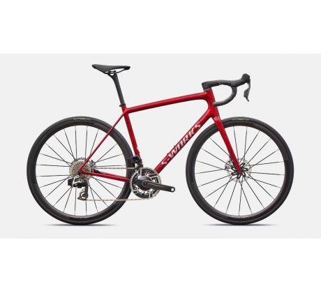 Specialized S-Works Aethos 2 SRAM RED AXS 2026 Sandstone Metallic Base / Red Tint