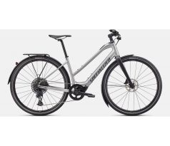 Specialized VADO SL 5.0 STEP THROUGH EQ 2022 Brushed Aluminum / Black Reflective