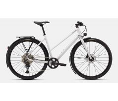 Specialized SIRRUS X 3.0 EQ STEP THROUGH 2026 Gloss Dove Grey / Metallic Pine Frost Reflective