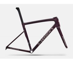 Rámová sada S-Works Tarmac SL8 FACT 12r Carbon 2026 Gloss Carbon / Bordeaux Metallic + Nebula Directional Brush / Pearl Over White