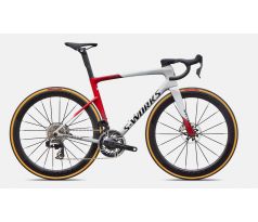 Specialized S-Works Tarmac SL9 SRAM RED AXS 2027 Gloss White Silver Metallic / Gloss Ruby Metallic / Obsidian Metallic