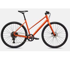 SPECIALIZED Sirrus X 2.0 Step-Through 2027 Gloss Tangerine / Shadow Silver Frost Reflective